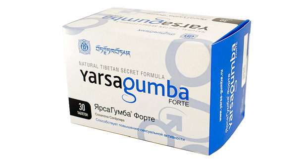 Упаковка Ярсагумба форте, 30 таблеток