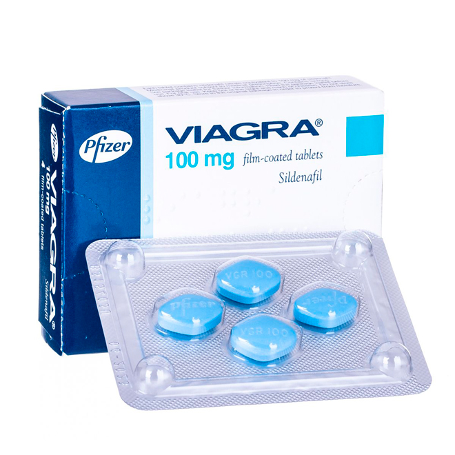 Упаковка препарата Виагра, 100 мг